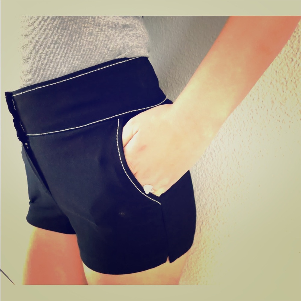 Brand new!!! BEBE Black Shorts with Top Stich